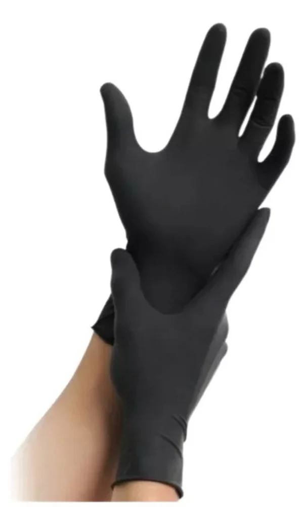 GUANTE NITRILO S X 100 UNIDADES NEGRO